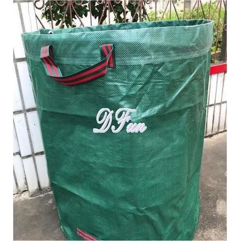 XICHAO Garden Waste Bags - 2 x 272L Heavy Duty Reusable Herbs & Leaves - Green (1/4)