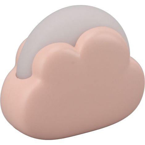 Veilleuse mignonne pour enfants 2 couleurs réglables USB rechargeable mini lampe de chevet bébé déco table pour chambre nurserie dortoir rose (1/5)