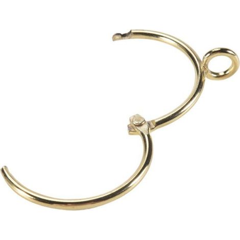 Anneau De Rideau - Métal Fer - Doré - 38 Mm - Pour Tringle À Rideau Et Rideau De Douche - 100 Pièces (1/5)
