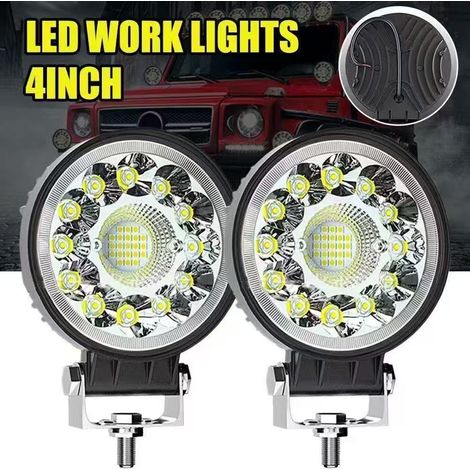 Feu Antibrouillard Voiture LED Puissant - Résistant Aux Intempéries, Installation Rapide,Adapté à Plusieurs Modèles de Véhicules-2pcs (1/4)