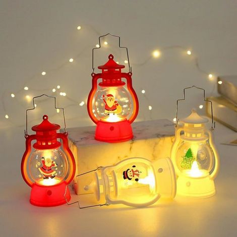 Décorations de Noël LED - - Portables - Lanternes à suspendre - Accessoires fenêtre - Lumière douce (1/4)