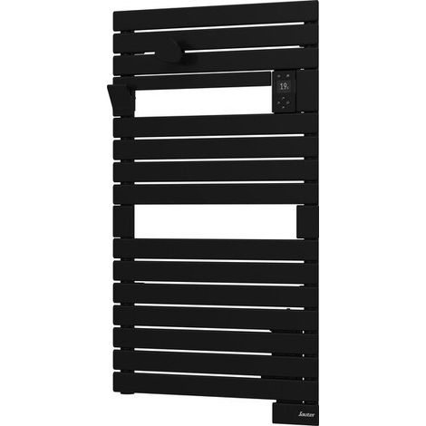 Sauter – Sèche-serviettes électrique 500W – Inertie fluide – Hauteur 99,5 cm – Largeur 55 cm – Surface jusqu'à 5 m² – Acier noir (1/3)