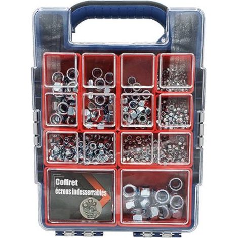 Coffret 920 Ecrous Freins Indésserables - Zingué blanc - D-Work (1/2)