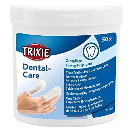 Lingettes, brosses et dentifrice Trixie Dental Care pour chiens et chats