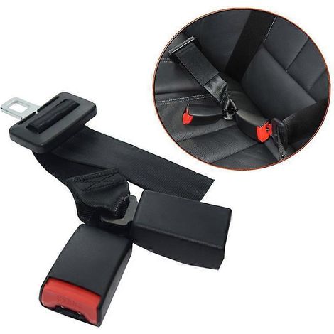 Connecteur de ceinture de sécurité pour siège arrière deux places avec un support et deux rallonges (1/4)