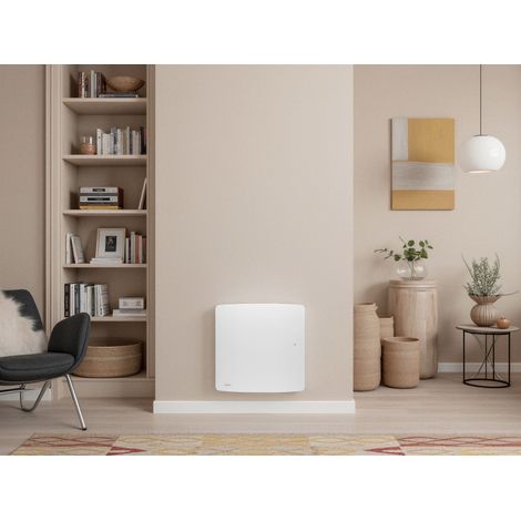 Radiateur à inertie fluide NOIROT DYNAFLO horizontal 1000W blanc connecté (1/3)