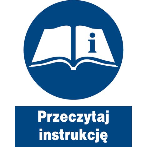 Segnale di sicurezza e salute sul lavoro ZNO-26: leggere le istruzioni