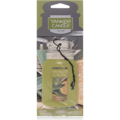 Vela Yankee Candle en frasco individual con aroma a salvia y cítricos.