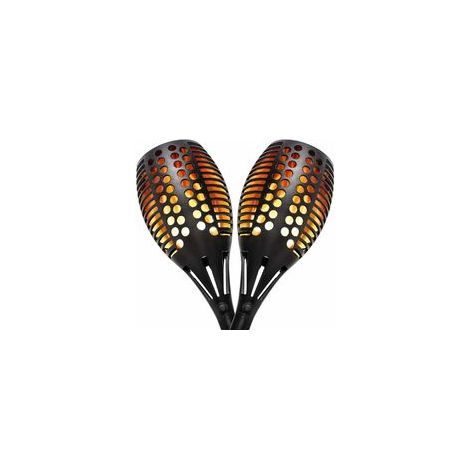 Torcia solare luci decorazione giardino esterno impermeabile 96 LED lampada fiamma solare IP65 impermeabile (2 pezzi)