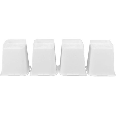 4 Möbelfüße, 15 cm hohe Möbelfüße, Bettfüße, L-förmiger Trapezlift, rutschfeste Oberfläche, Bett- und Sofa-Erhöhung (1/5)