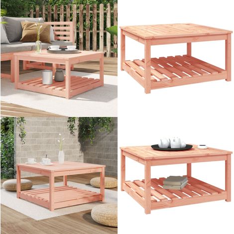 Table de jardin 82,5x82,5x45 cm bois massif de douglas - Table De Jardin - Table Extérieure - Mobilier De Jardin - Table En Bois - Table Ronde - Home & Living (1/5)