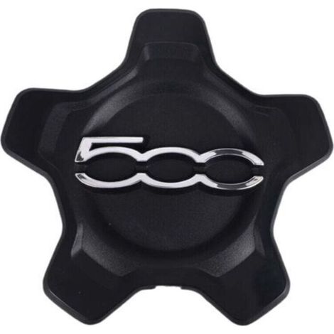 Coprimozzo per cerchione auto per 500X 2016-2022 6AN68LXHAA Accessori copripolvere Nero-Crezuo-Crezuo