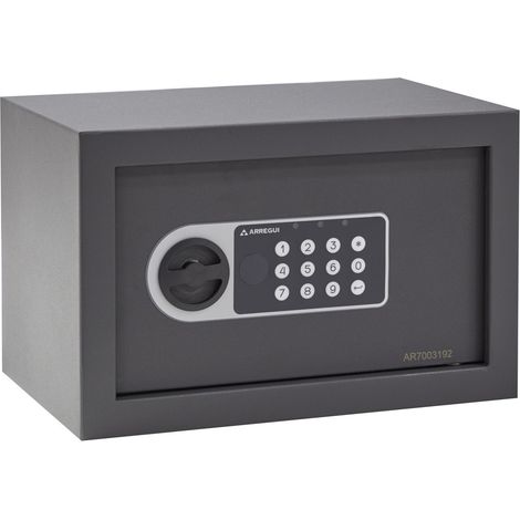 ARREGUI Premier 16501-S1 Cassaforte in Acciaio con Serratura Elettronica, Cassaforte a Mobile per Abitazioni, Tastiera con Codice Programmabile, con Chiave di Emergenza, 20 x 31 x 20 cm, 9 L