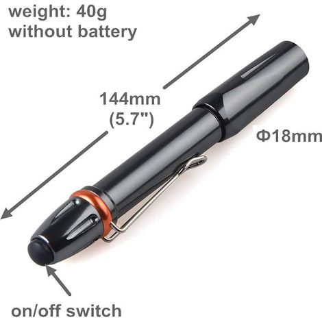 Torcia UV Ultra Violet Torch Lampe de poche Blacklight Pen Light Detector 395nm UV Lampe de poche LED Penlight (2 pack) (1/4)
