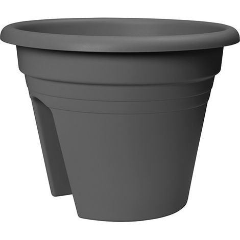 JARDINIÈRE DE BALCON À 2 VOIES ANTHRACITE - 30 CM