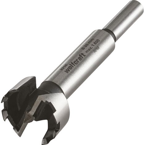 wolfcraft - Fraise à Bois d'Encastrement avec Pointe de Centrage - Diamètre 26 mm. Longueur 90 mm - réf. 3318000