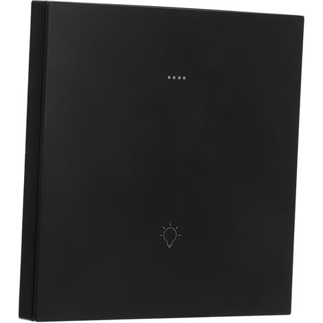Intelligenter Schalter mit Sprachtimer und Steuerung per Mobil-App, Gehäuse aus ABS/PC, kompatibel mit TUYA ZigBee, Wechselstrom 100-240 V, schwarz. (1/5)