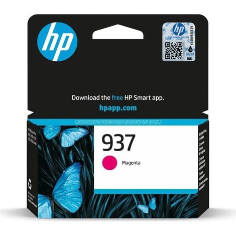 HP 937 Magenta Original Ink Cartridge cartouche d'encre 1 pièce(s) Rendement standard (1/5)