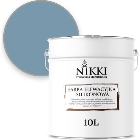 Vernice siliconica per facciate 5L blu F126 resistente all'inverdimento
