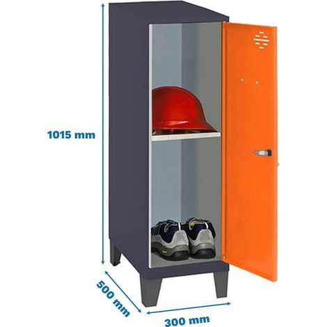 simonrack Mini Armadio Metallico arancione mobile di stoccaggio