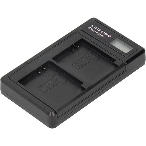 Chargeur de batterie portable pour appareil photo NB-13L, chargeur double USB avec écran LCD (1/5)