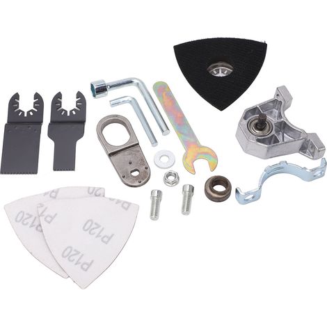 Winkelschleiferadapter, oszillierendes Sägeblatt, Multifunktionswerkzeug-Set zum Schleifen von Holz und Metall (1/5)
