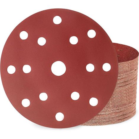 Schleifpapier 150mm Klett 15 Loch Körnung 600 600 Körnung 50 Stück (1/5)