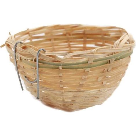 Nid pour Canari - Artisanat Nature - 10 Pcs - Bambou Écologique - Suspendu - Durable (1/4)