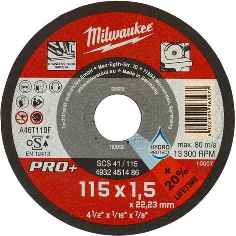 DISCHI DA TAGLIO 115X1.50 mm milwaukee 4932451486