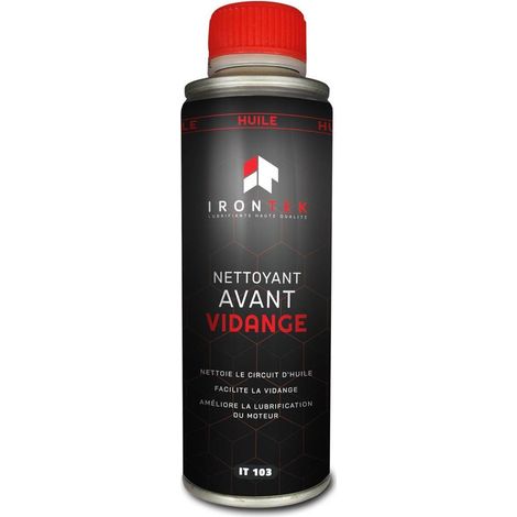 IRONTEK - Nettoyant avant vidange - 300ml - IT103 - Ce produit de marque IRONTEK est neuf.