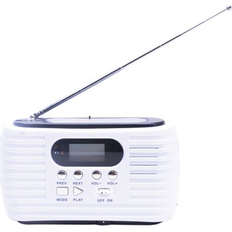 Radio solaire à manivelle multifonctionnelle, lampe de poche, radio AM FM d'urgence pour l'extérieur (1/4)