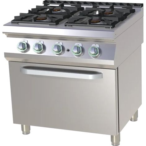 Fourneau à gaz avec four à gaz RM - SPT 780/21 G - RM Gastro