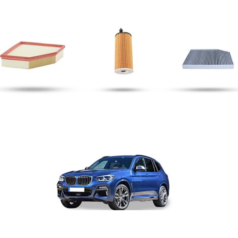 Kit tagliando 3 filtri compatibile con Bmw x3 (G01,F97) 20i hybrid 135kw dal 2021 (1/5)