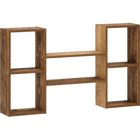 Estante de pared Madera envejecida 102 x 17 x 59 cm vidaXL (1/5)