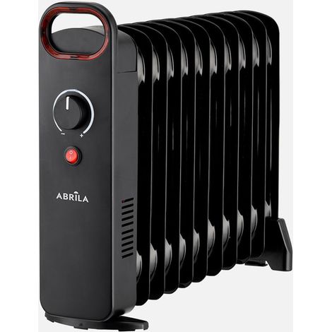 Radiatore a olio Lapacho nero 1000W 11 elementi 38x46,5x14cm