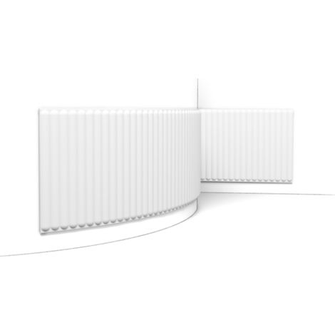 Panel de pared flexible con efecto revestimiento de madera - Orac Decor - L200xP1,5xH40cm - W214F