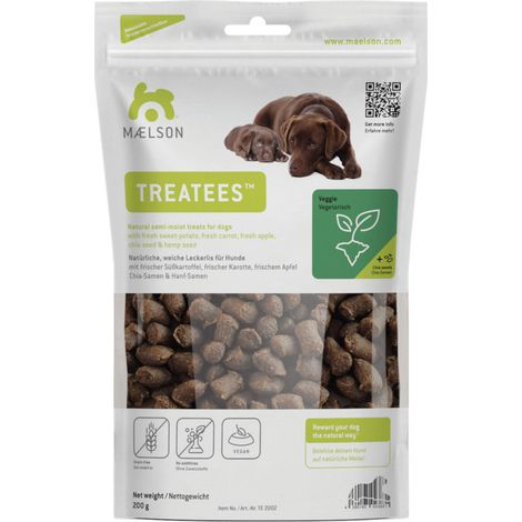 Maelson Treatees Veggie Hundeleckerlis, 200 g - die gesunde Belohnung für Hunde