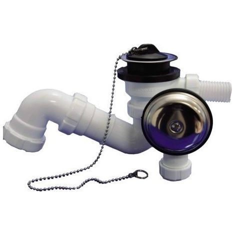 Valvula Fontanero Bañera Ø70-1 1/2 " Sifon Pvc T-64C Hidrot