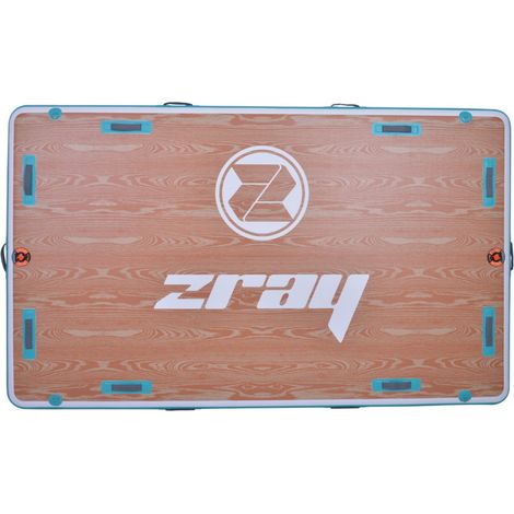 Aufblasbare schwimmende Plattform - AirDock 10'6 Zray 305x183x15cm (10'6 x72 x6)- 14 Handgriffe - Fläche 2,6m2 ZRAY - PB-ZADK106