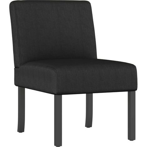 Fauteuil de Salon,Chaise,Fauteuil sans accoudoirs noir tissu CFW292552
