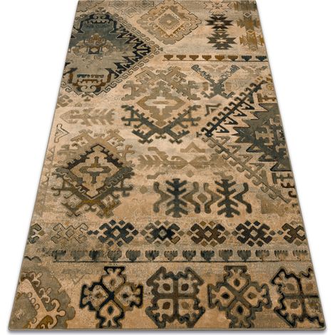 Wool carpet POLONIA Bali oriental, ethnic jadeit green green 200x300 cm