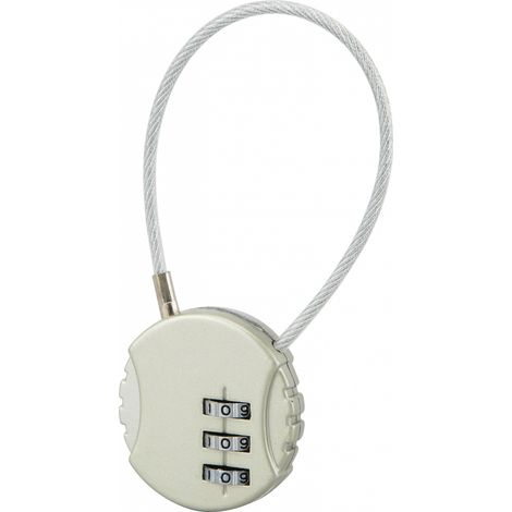 THIRARD - Cadenas à combinaison Fantasy Rond, 3 chiffres, intérieur, cable acier - THIRARD
