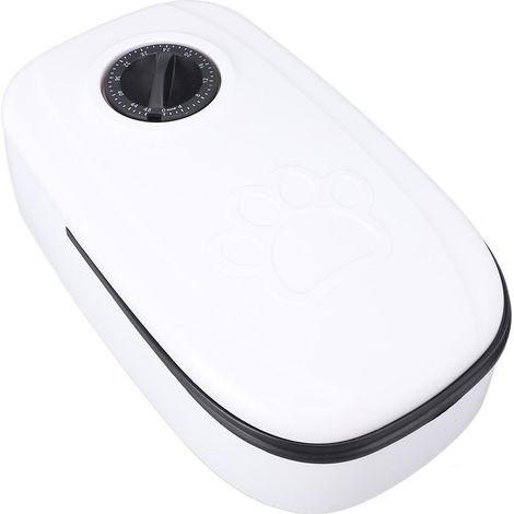Mangeoire Automatique Pour Animal De Compagnie Chronométrée Maintenir La Fraîcheur Bol De Nourriture Sèche Et Humide Pour Minuterie Chiens Chats Noir (1/5)