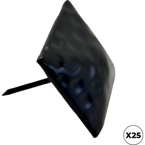 Clavo piramide cl03, acero, negro, 30 x 30 mm, 25 uds, caja