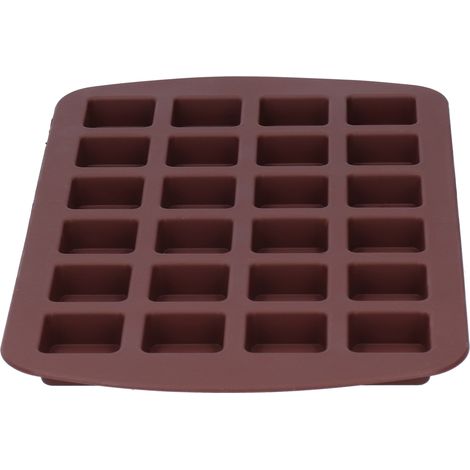 Silikonform für Schokolade und Süßigkeiten, 24 Mulden, handgefertigte Cupcake-Form, Backutensil (1/5)