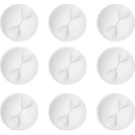 Organisateur de câbles pour bureau, support de câble pour table de chevet, support de câble de charge, 10 clips pour câbles (1/5)