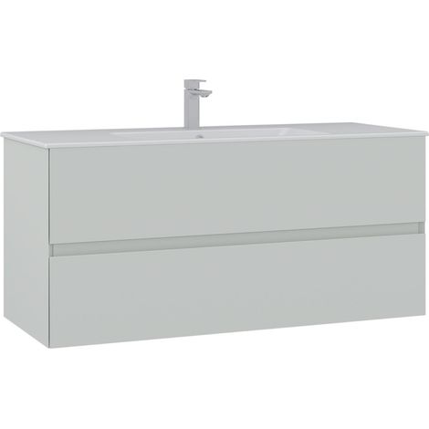 Meuble Vasque "Nest 121 v2" - 121 x 51 x 55 cm - Matte Cashmere (1/3)