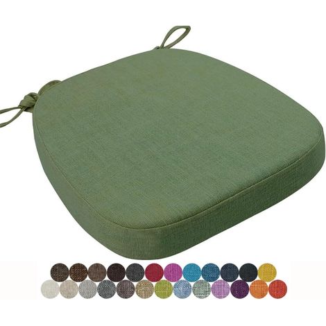 Coussin de Chaise 40x38/43x40/43x42cm Coussins de Siège Amovible Lavable Galette de Chaise, pour Intérieur et Extérieur, Bureau, Salle à Manger, Maison, Jardin(Color16,40x38x3cm)