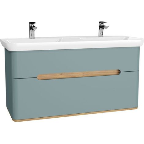 Vitra Sento Waschtischkombination 130 x 48 cm mit 2 Auszügen
