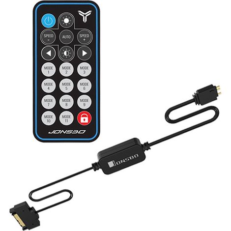 Contrôleur ARGB à distance, alimentation SATA 5 V 3 broches, bande lumineuse LED pour mémoire, édition Symphony, pour ordinateur PC et boîtier.